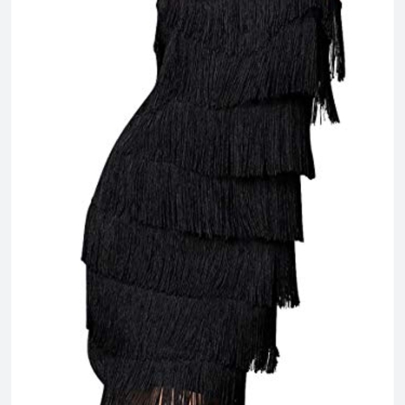 cheryl creations Dresses & Skirts - Cheryl Creations Black Fringe Dress